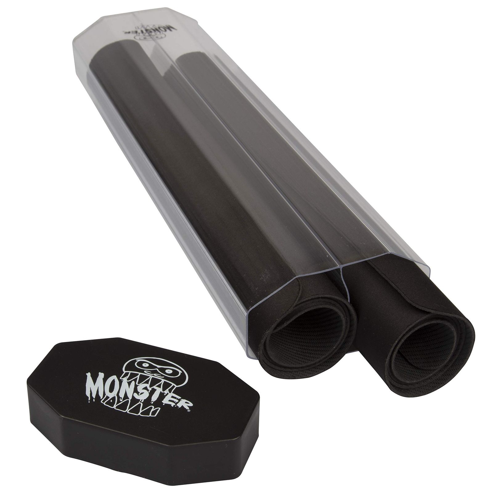 新品Dual Playmat Tube - Monster Protectors Prism-Shaped Play Mat Tube Holds Two Playmats at Once - Won't Roll Off Surface and Easy