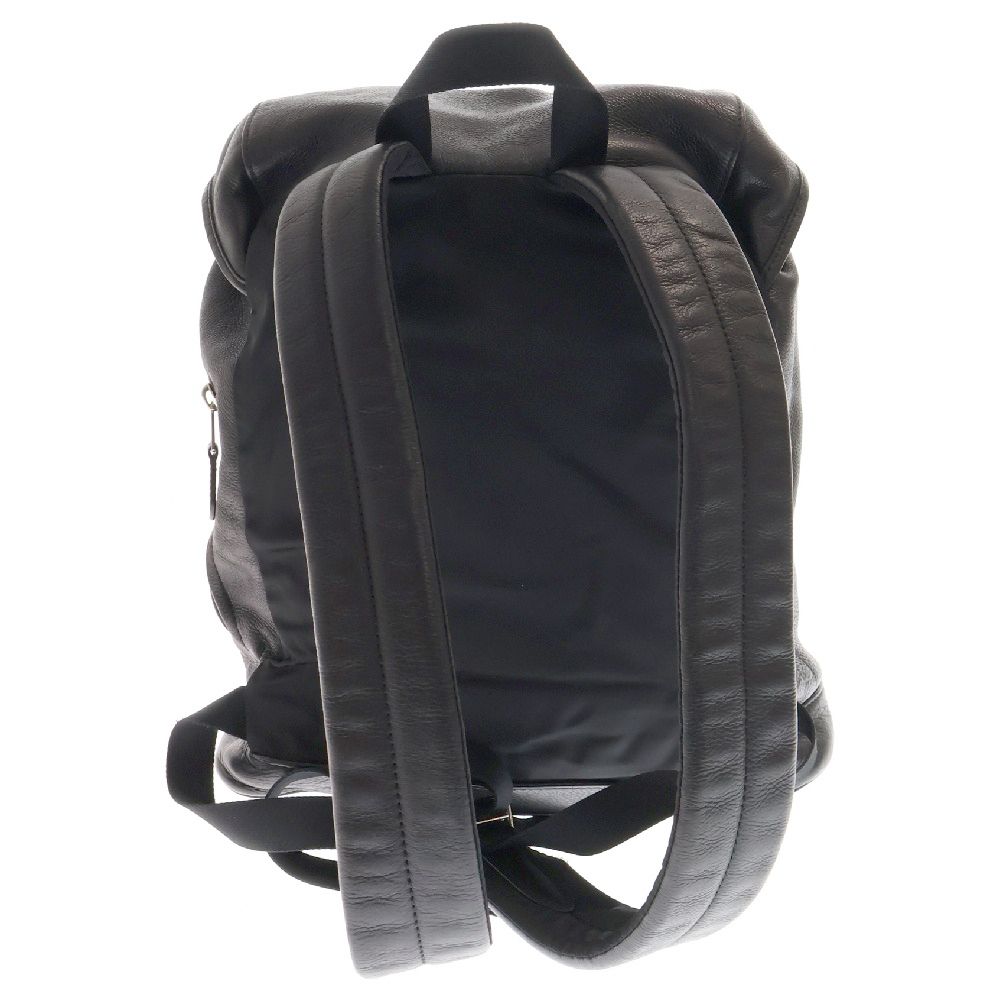 COACH (コーチ) スムースレザー バックパック リュック ブラック