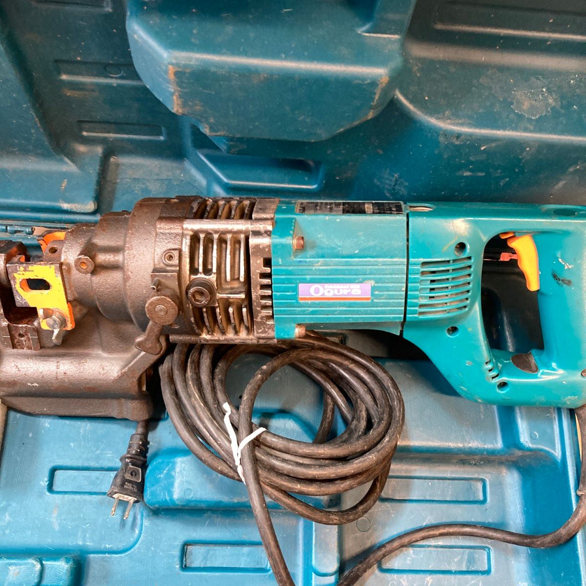 ＊＊Ogura コード式 電動油圧式パンチャー ケース付 N209W ブルー