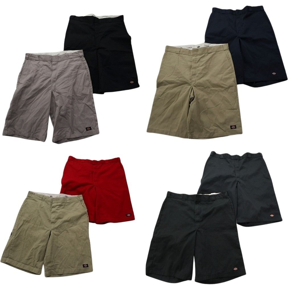古着卸 ディッキーズ Dickies ルーズフィット ワークショートパンツ セルフオンポケット 8枚セット メンズ 40 |42 古着 NA4766