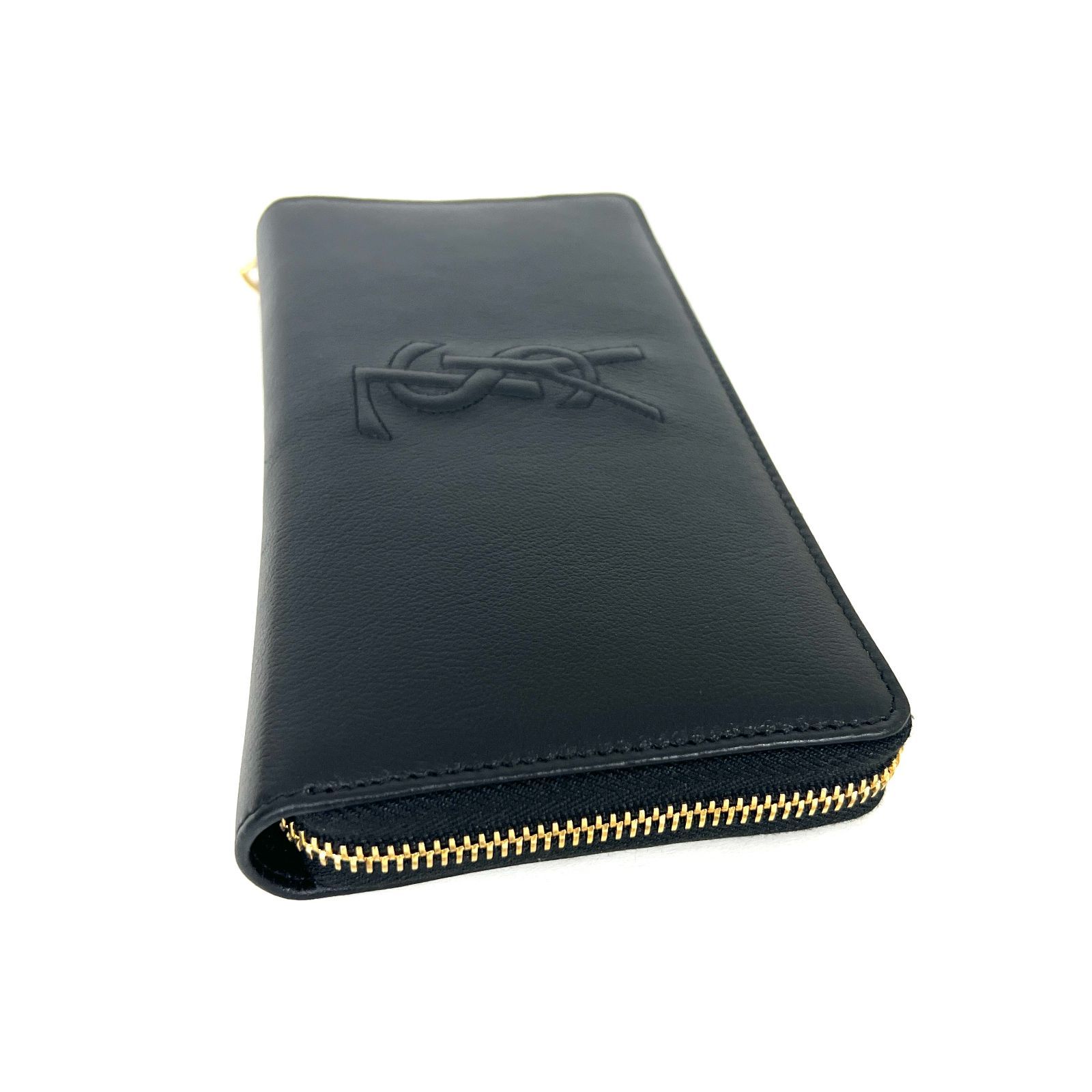 Saint Laurent YSLロゴ レザーウォレット 長財布 D0899 新品未使用! イヴサンローラン SAIKT LAURENY YSLロゴ