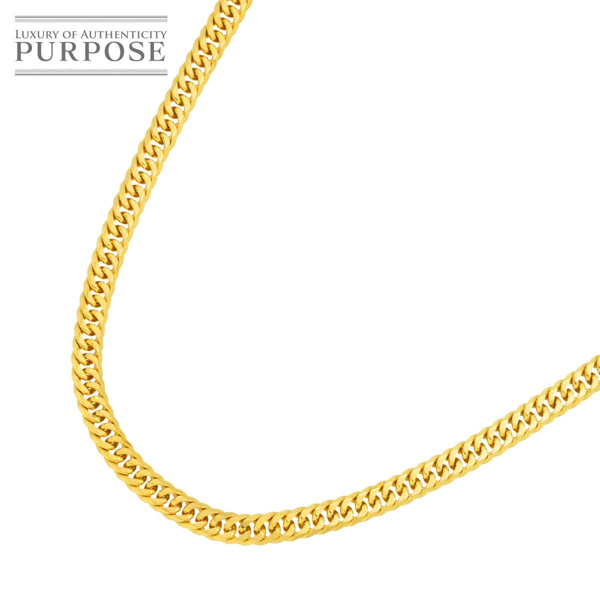 K18 喜平 ネックレス 50cm 6面ダブル 20.0g 幅3.5mm イエローゴールド 750 キヘイ kihei necklace 90283657
