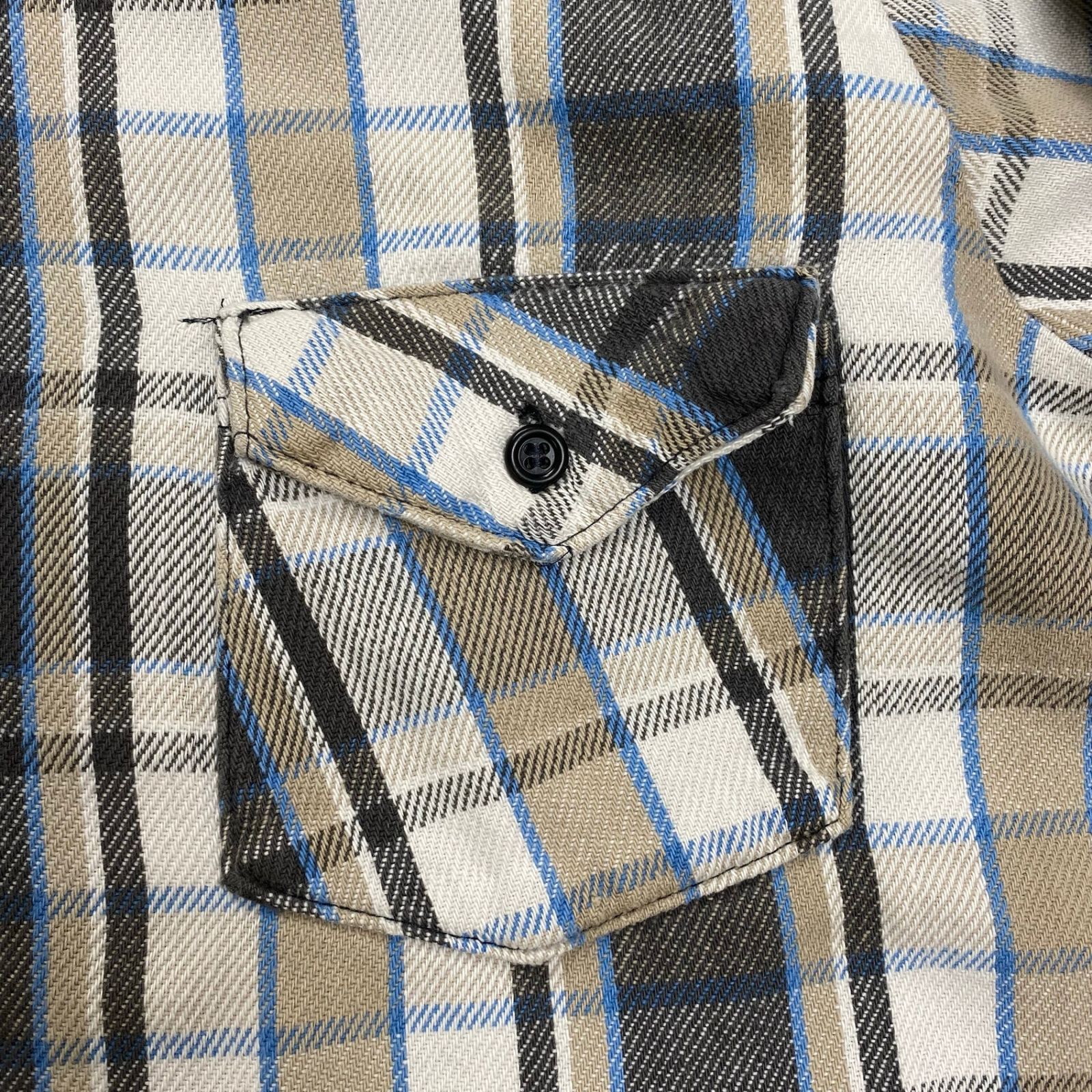 6-70s VINTAGE ヴィンテージ / フランネルネルシャツ 好配色 USA製