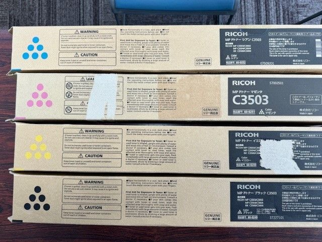 リコートナー4色セット C3503 C3504 C3500 ブラック シアン マゼンタ イエロー