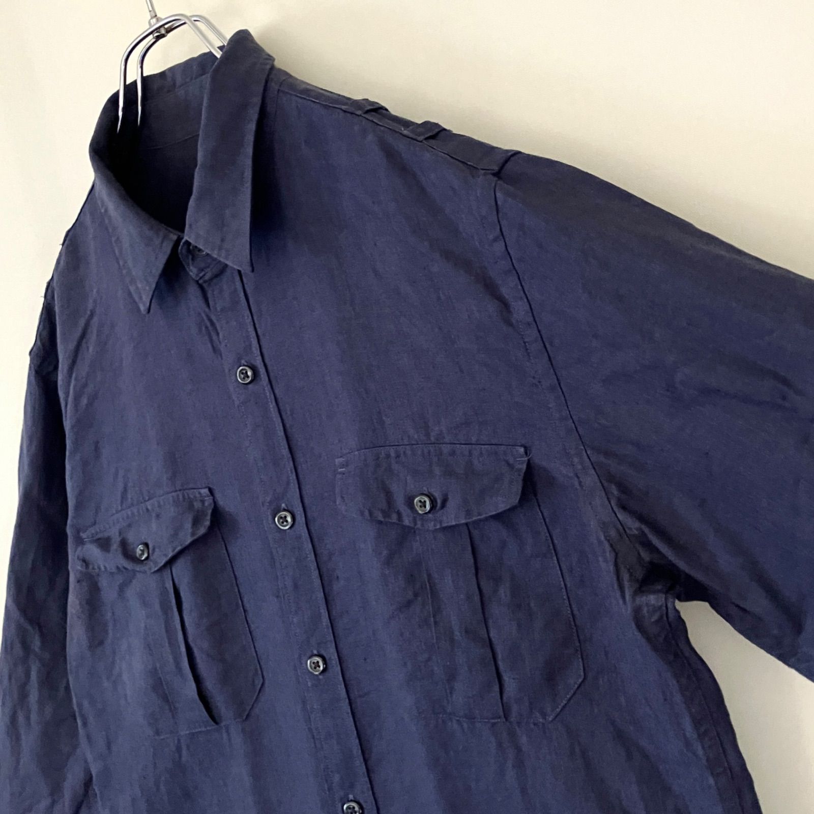 【希少】00s J.CREW 最高級アイリッシュリネン100% 半袖シャツ M 希少 00s J.CREW 最高級アイリッシュリネン100% 半袖シャツ L
