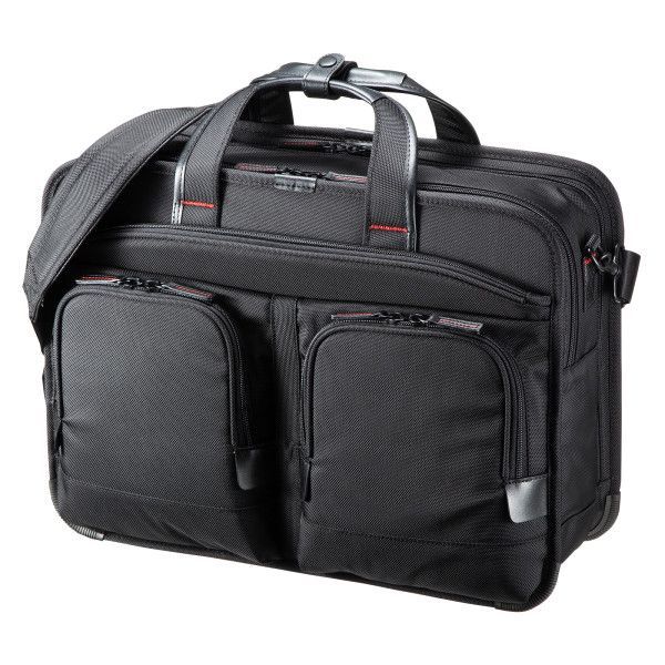 7営業日以内発送 サンワサプライ BAG-EXE12N エグゼクティブビジネスバッグPRO 大型ダブル BAGEXE12N 沖縄離島販売不可