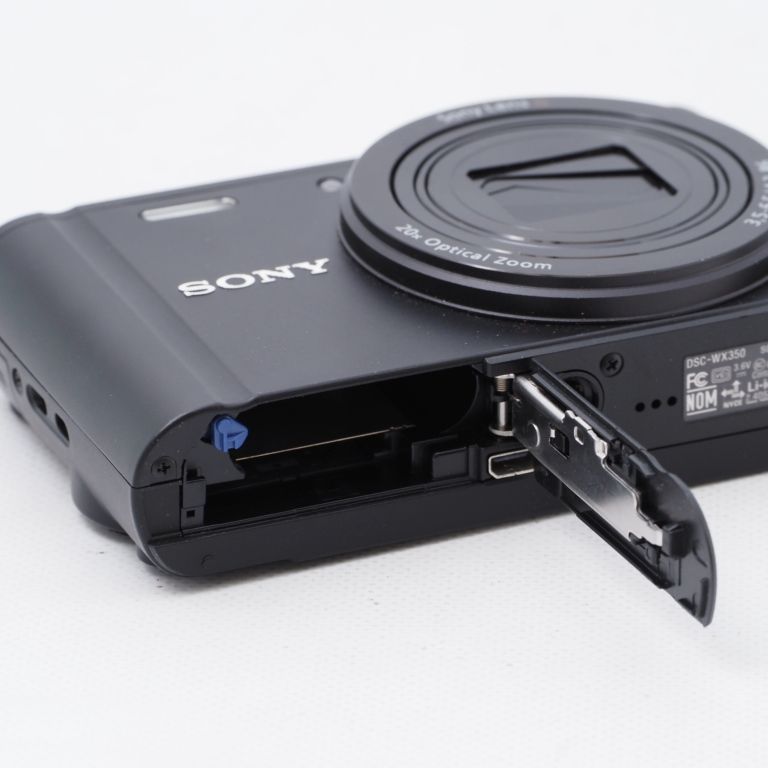 【SALE／90%OFF】 ソニー デジタルカメラ Cyber-shot WX350 光学20倍 ブラック DSC-WX350-B リール