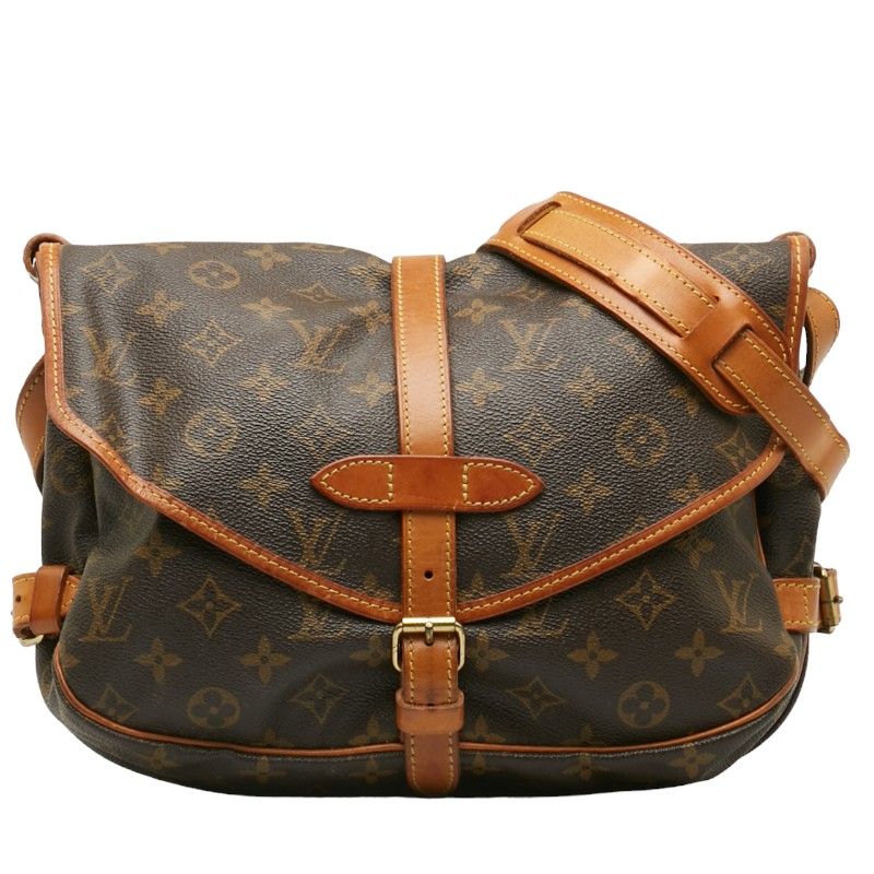 ルイヴィトン ショルダーバッグ モノグラム ソミュール30 M42256 LOUIS VUITTON 旧型 ブラウン ルイヴィトン ショルダーバッグ モノグラム ソミュール30 M42256 旧型