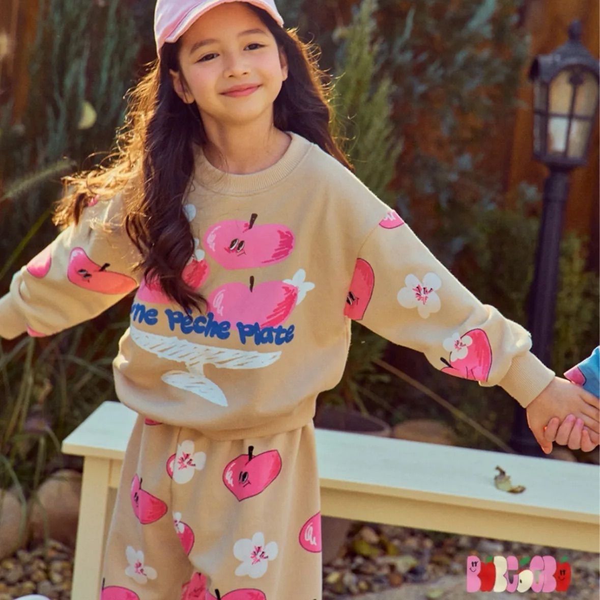 【130cm/heartpeachset】BEBEBEBE 韓国子供服 韓国ブランド 子供服 キッズ