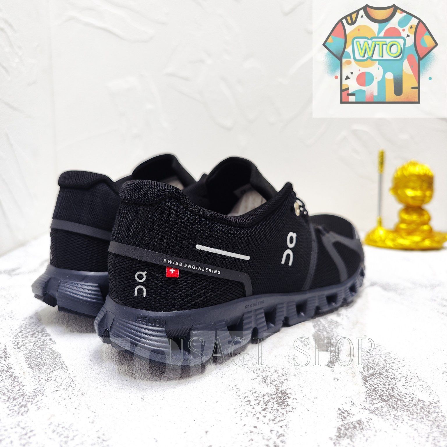 新品On Cloud 5 ブラック ランニングシューズ 27cm ON オン Cloud 5 クラウド5 ALL BLACK オールブラック