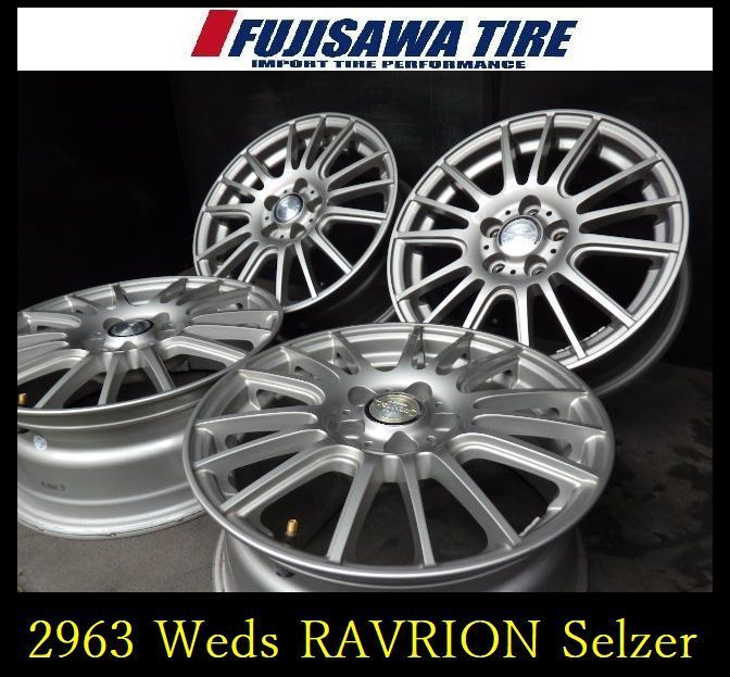 2963 B▲送料無料▲Weds RAVRION Selzer ホイール▲15x6.0J 5穴 PCD100 43▲4本