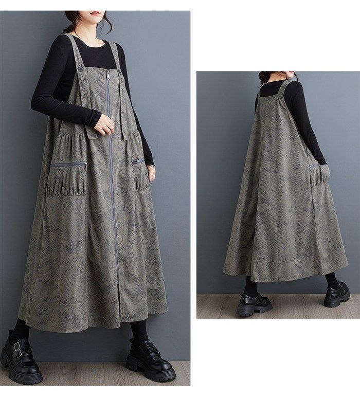 季節感 サロペットワンピース レディース サロペットスカート サロペット ジャンパースカート ワンピース スカート ボトムス Aライン 体型カバー かわいい 大きいポケット 20代 30代 40代 春秋 xkmilyx86 DZ20 大特価!!