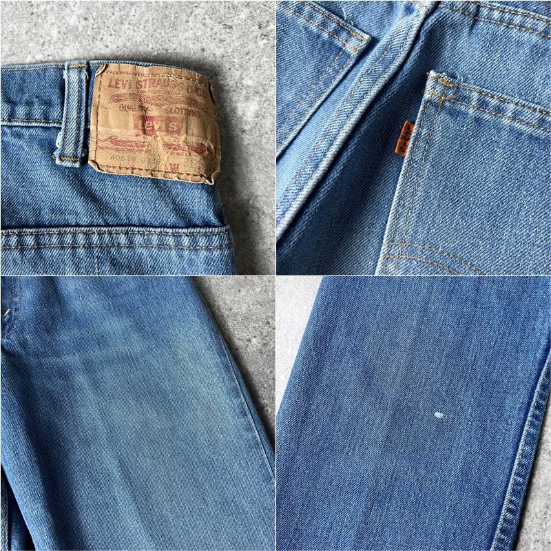 66後期 70s USA製 Levis 519 0913 デニム パンツ 31 36 / 70年代 