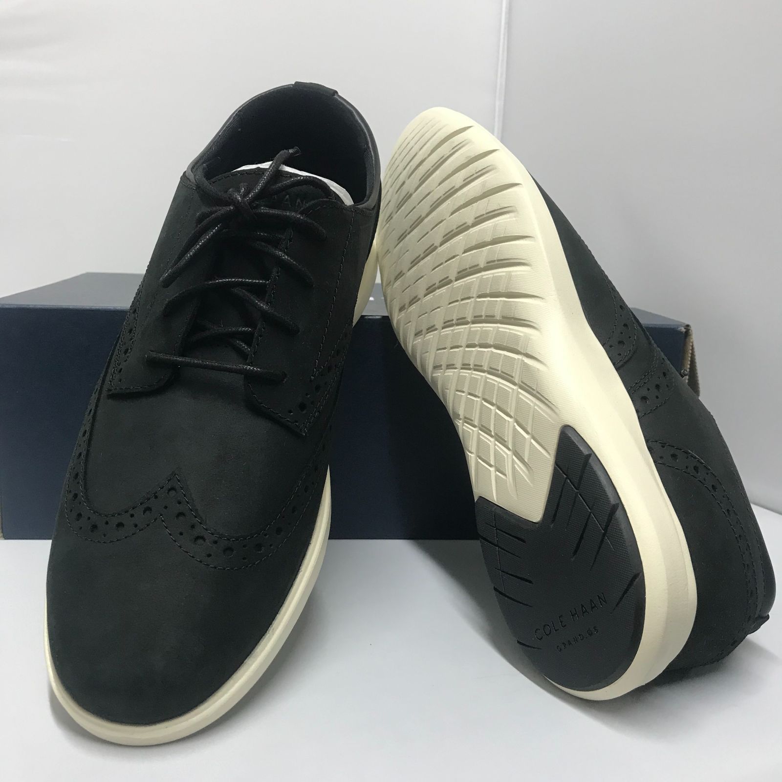 COLE HAAN C32364 オックスフォード ヌバック黒 7.5（25)-