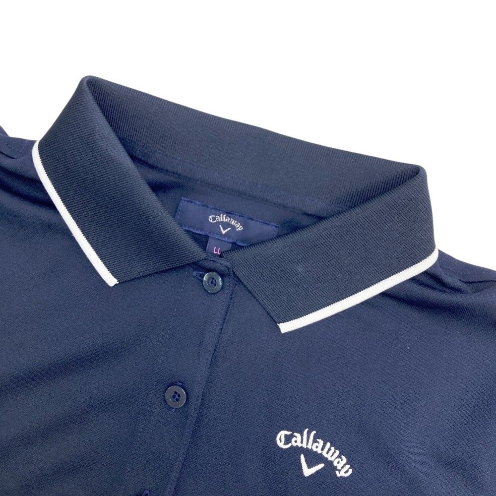 サイズ：LL CALLAWAY キャロウェイ 半袖ワンピース チェック柄