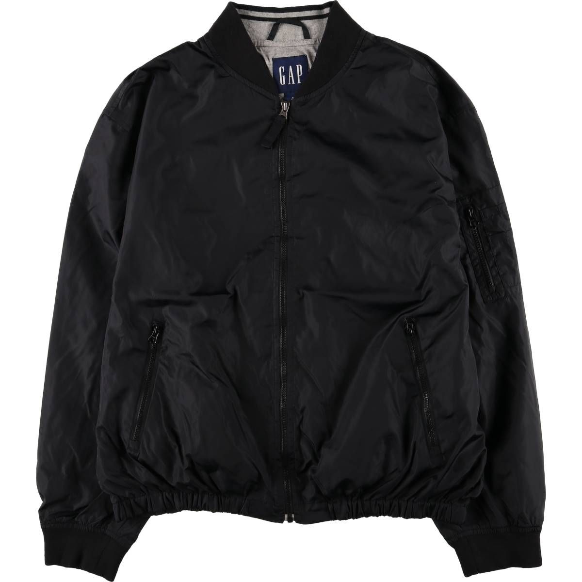 90s OLD GAPボンバージャケット Mブラック MA-1 フライジャケット メンズ 90s OLD GAPボンバージャケット Mブラック MA-1 フライジャケット