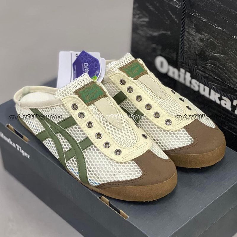 Onitsuka Tiger オニツカタイガー ミュール MEXICO 66 SABOT メキシコ 66 サボットBEIGE GREEN メンズ  レディース - メルカリ