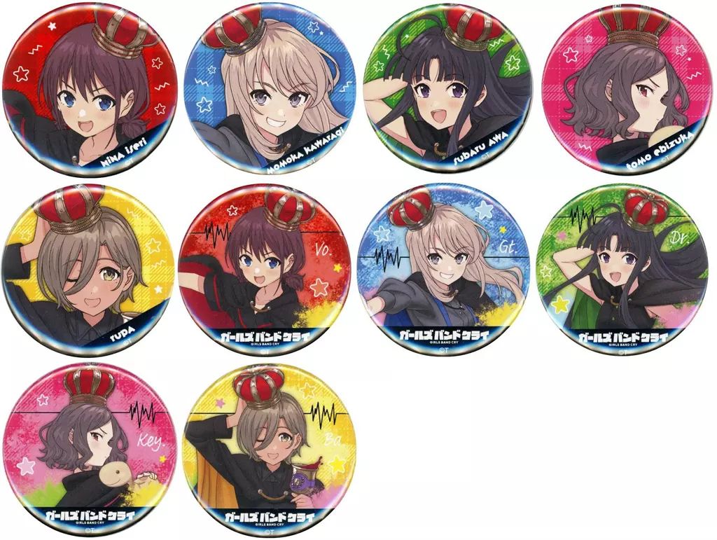 ガールズバンドクライ ガルクラ ポップアップ 缶バッジ Rock Queen グッズ-バッチ】ガールズバンドクライ トレーディング缶バッジ