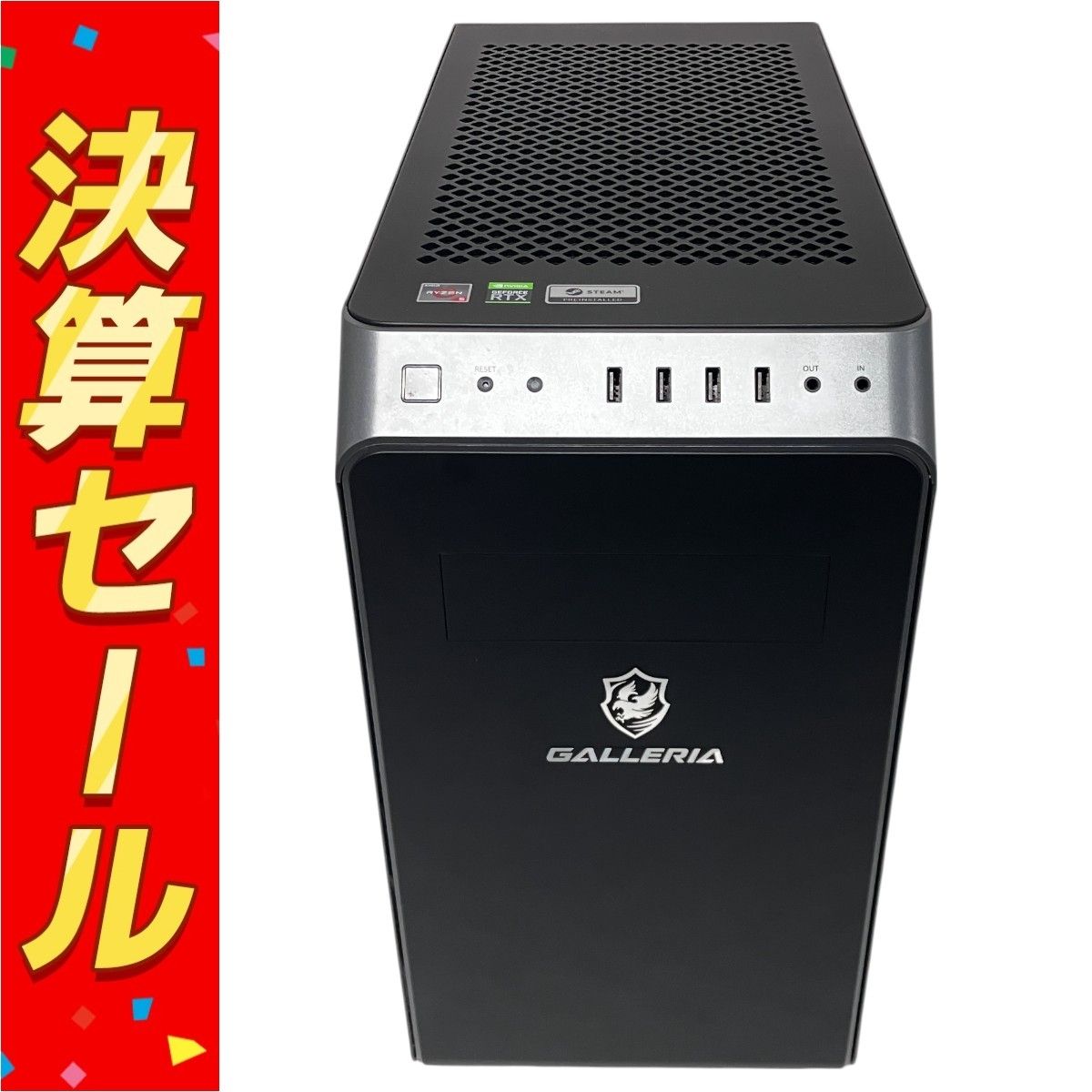 Thirdwave GALLERIA RM5R-R36 デスクトップ PC AMD Ryzen 5 3600 6-Core 16GB SSD 1.0TB 1.0TB RTX 3060 Win 11 Home F10132187