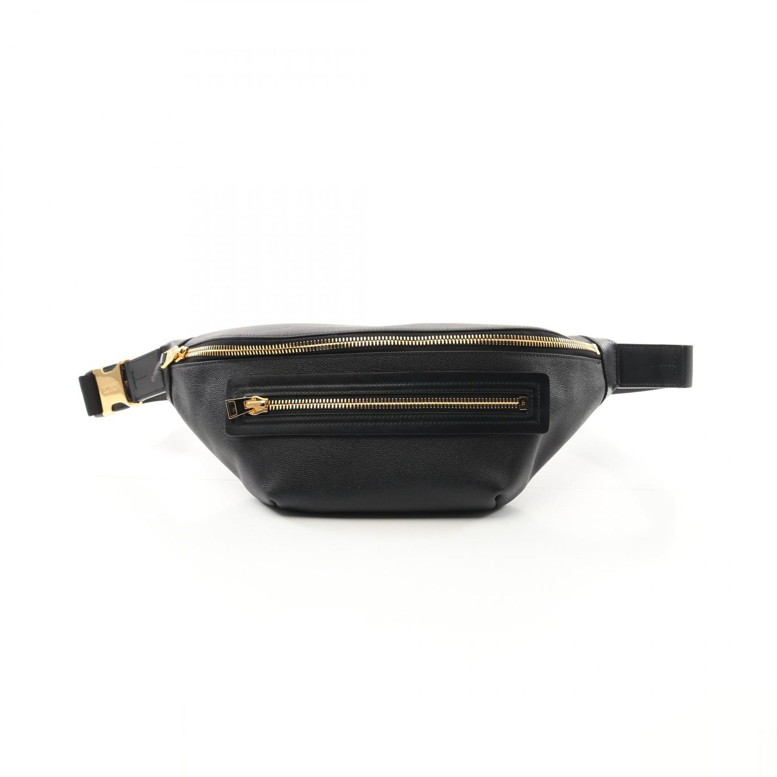 トムフォード TOM FORD ウエストバッグ ボディバッグ BUCKLEY BELT BAG H0396 ブラック レザー ベルトバッグ メンズ Used A