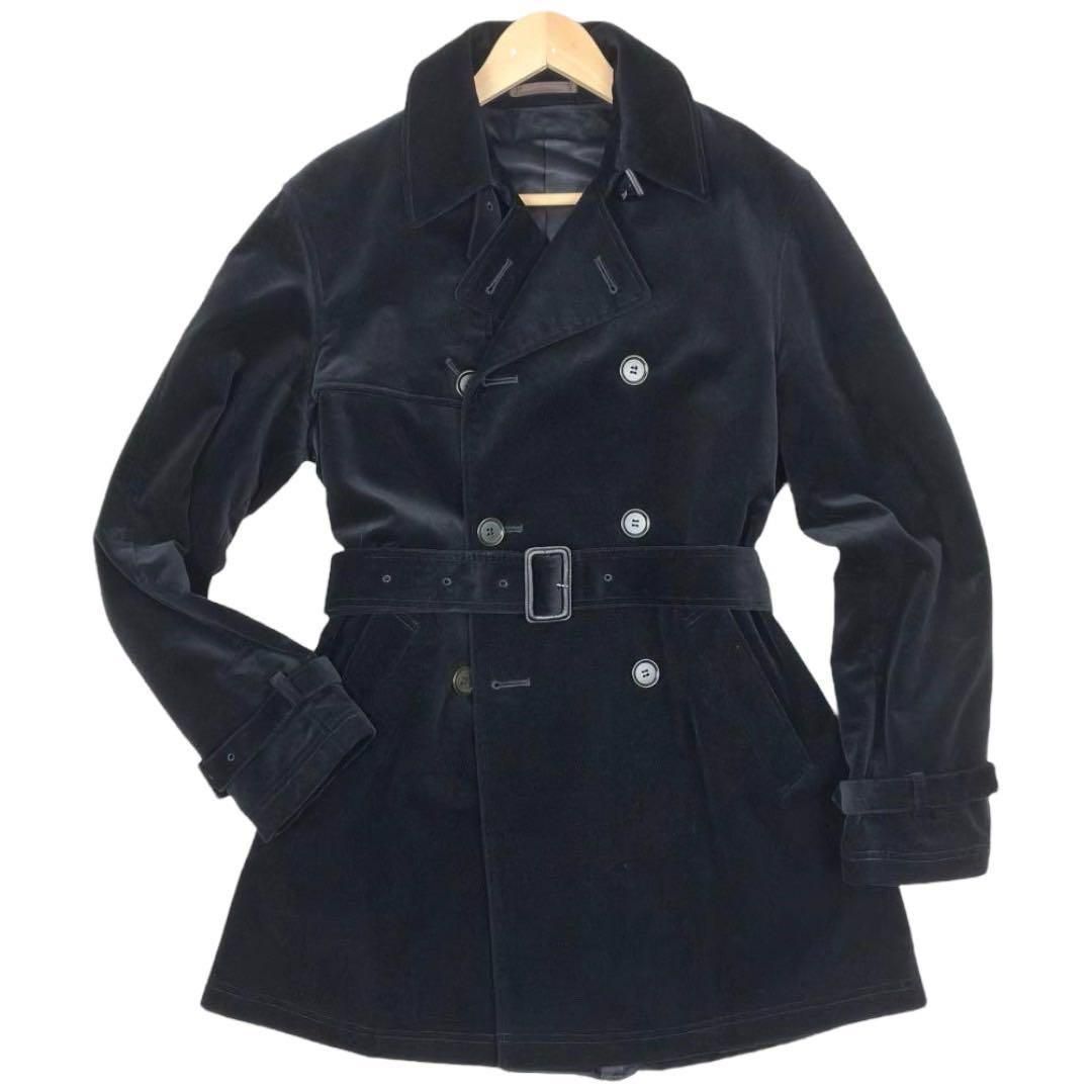 Paul Smith ポールスミス ベロア コート 取り外し ライナー付きL