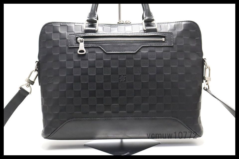 近年モデル希少美中古ルイヴィトン ダミエアンフィニ アヴェニューブリーフケース レザー 2way ビジネスバッグ1107cd6073358