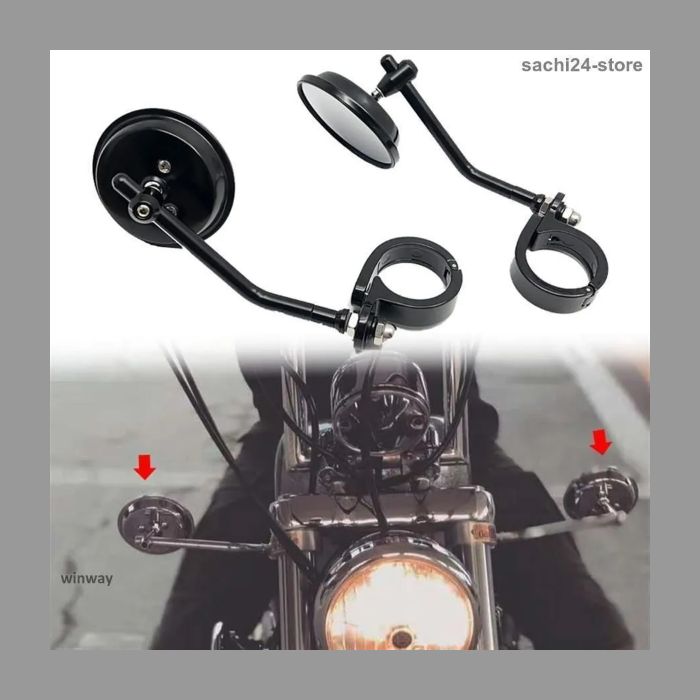 ハーレーダビッドソンスポーツスターXL883カスタム1200アイアン883XL オートバイミラーセット