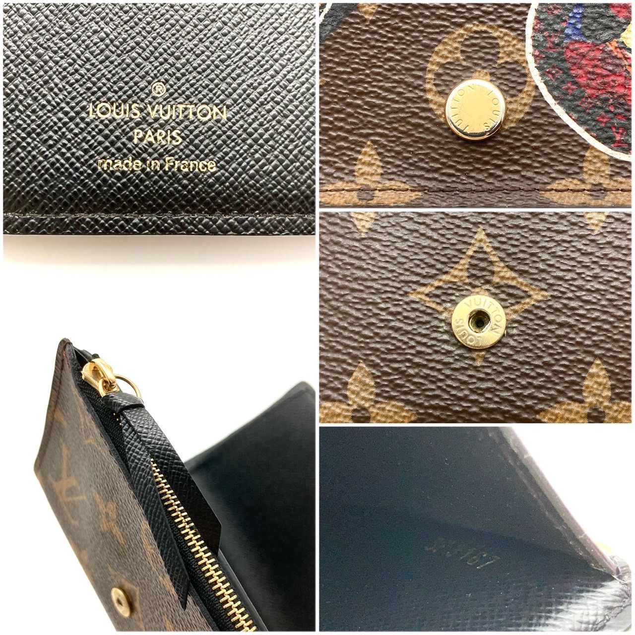 ルイヴィトン モノグラム ポルトフォイユ ヴィクトリーヌ 三つ折り財布