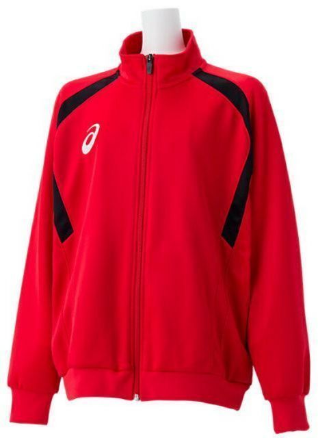 asics アシックス B KNT FZ TOPS クラシックレッド 130 2104A019 600 | スポーツ スポーツウェア サッカー フットサル ジュニアトレーニングジャケット 長袖 トップス ジャージ ストライプ柄 吸汗速乾 