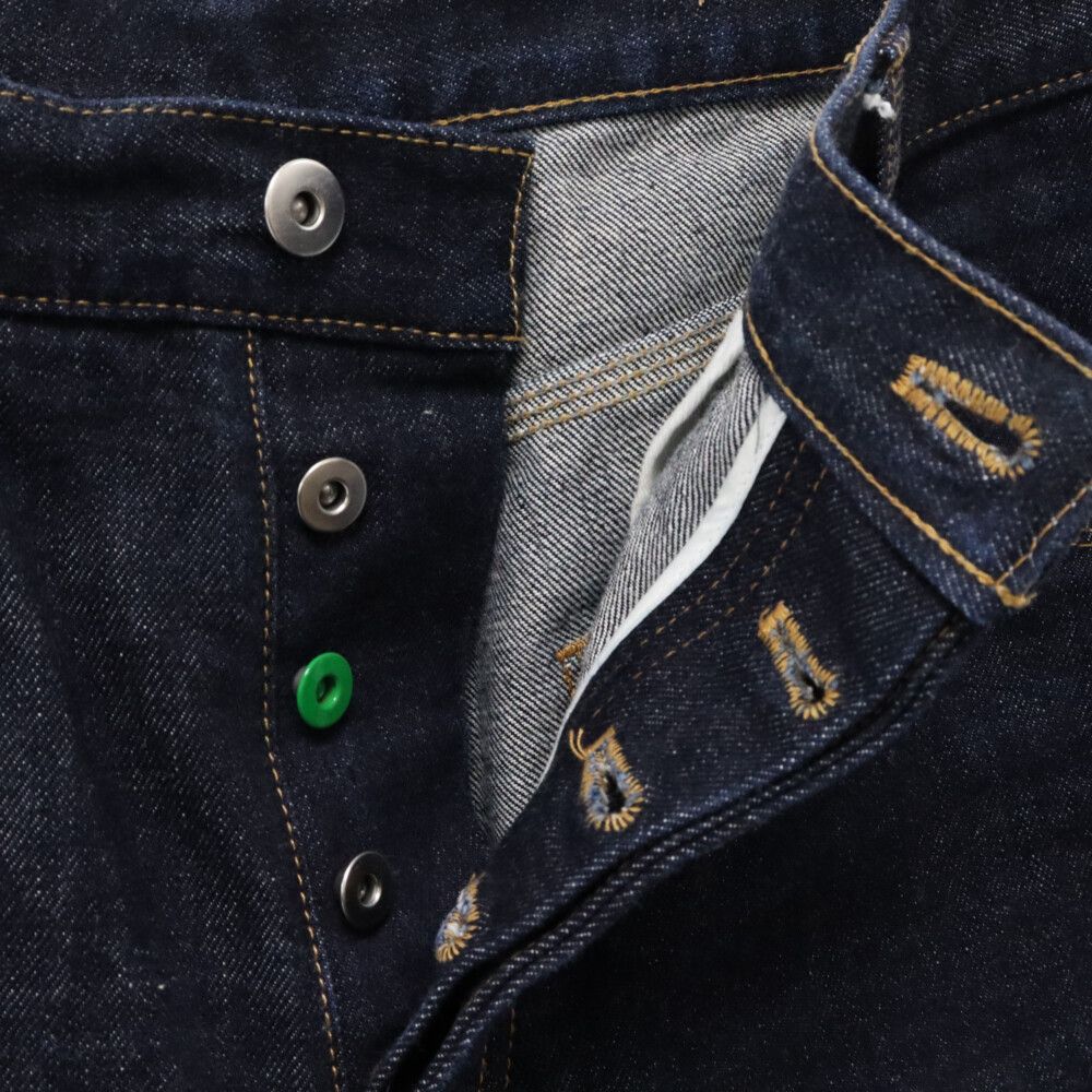 美品 23SS ボッテガヴェネタ ロールアップ センタープレス デニムパンツ36 BOTTEGA VENETA (ボッテガヴェネタ) センタープレスストレート