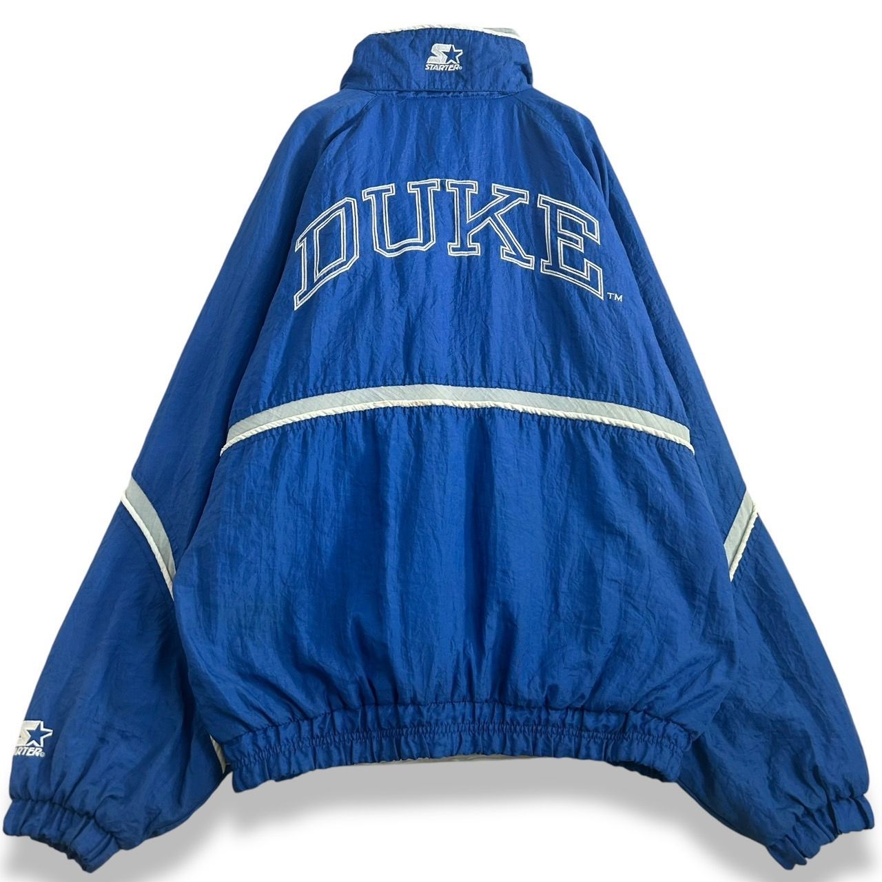 古着 STARTER NCAA DUKE デューク大学 ハーフジップ ナイロンジャケット 中綿 ブルゾン カレッジ 刺繍 メンズ L / N663 -  メルカリ