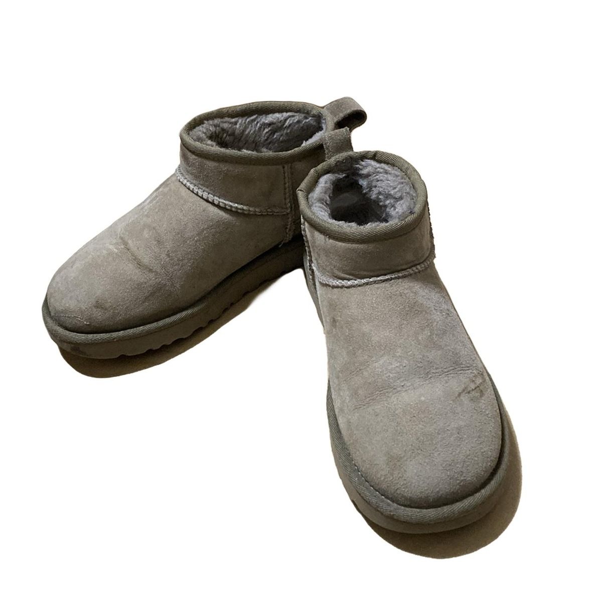 UGG アグ ショートブーツ 23 レディース クラシック ウルトラ ミニ 1116109 ベージュ ムートン