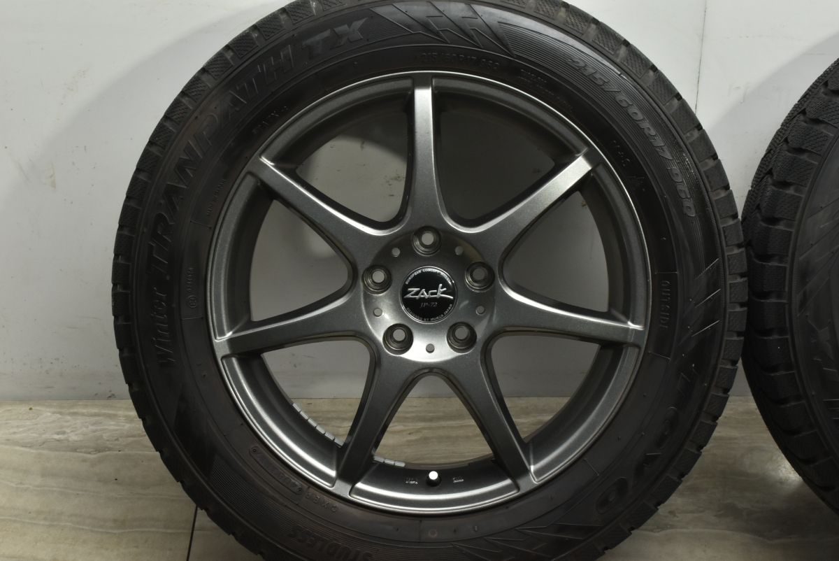 【程度良好品】ザック 17in 7J +48 PCD114.3 トーヨー トランパスTX 215/60R17 カローラクロス オデッセイ エルグランド エクストレイル