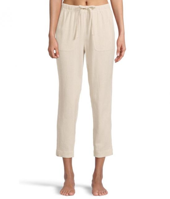 【送料無料】 ベアフットドリームス レディース カジュアルパンツ ボトムス Linen Blend Pant He Bisque