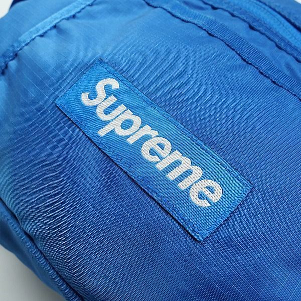 Size フリー SUPREME シュプリーム 16 SS Waist Bag Blue ウエストバッグ 青 品-良い