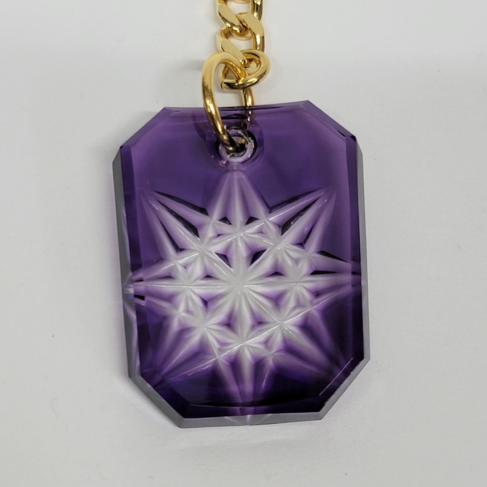 ☆1285 SHIMADZU 島津薩摩切子 キーホルダー - メルカリ