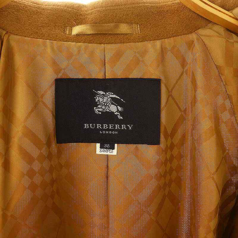 【極美品】バーバリーロンドン　ロングコート　アンゴラ混　ベージュ 38 バーバリー ロンドン BURBERRY LONDON アンゴラ ステンカラー