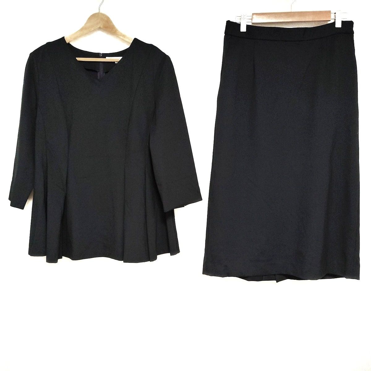 極美品✨ニジュウサンク23区✨スカートセットアップスーツ✨XL✨大きいサイズ✨黒 23区(ニジュウサンク) スカートスーツ レディース - 黒 Vingt