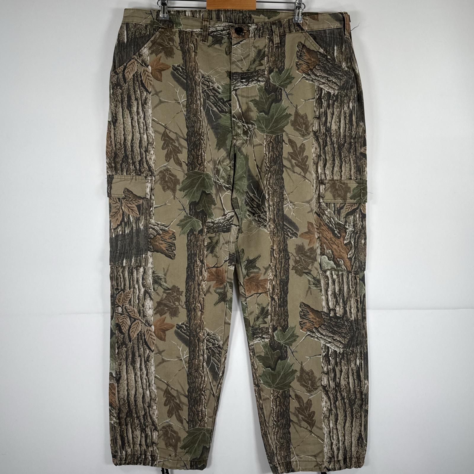 古着 90's/90年代 ヴィンテージ リバティ LIBERTY USA製 カーゴパンツ リアルツリー カモフラ 迷彩 リーフ ワークパンツ XL regular  メンズ
