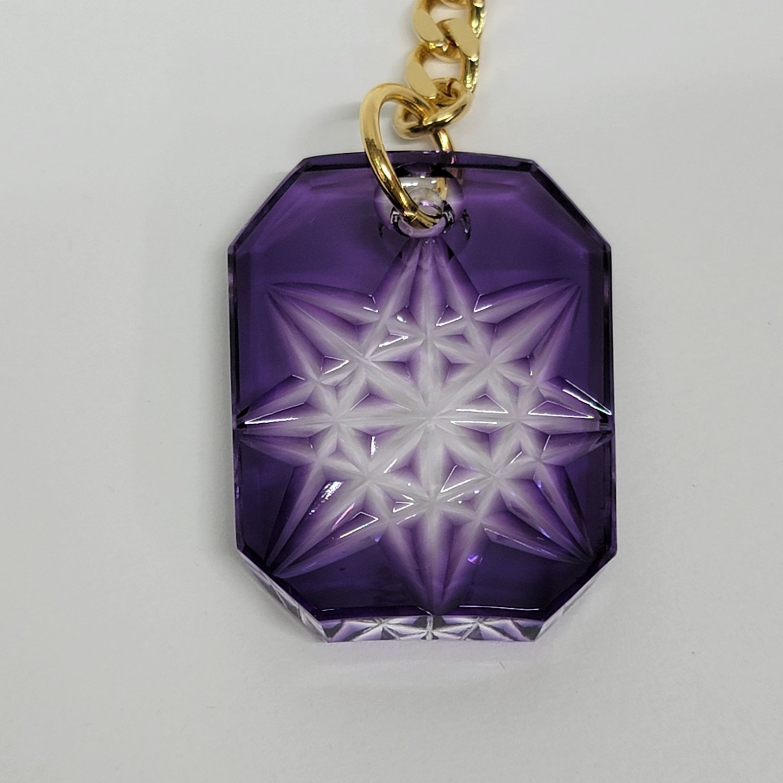 ☆1285 SHIMADZU 島津薩摩切子 キーホルダー - メルカリ