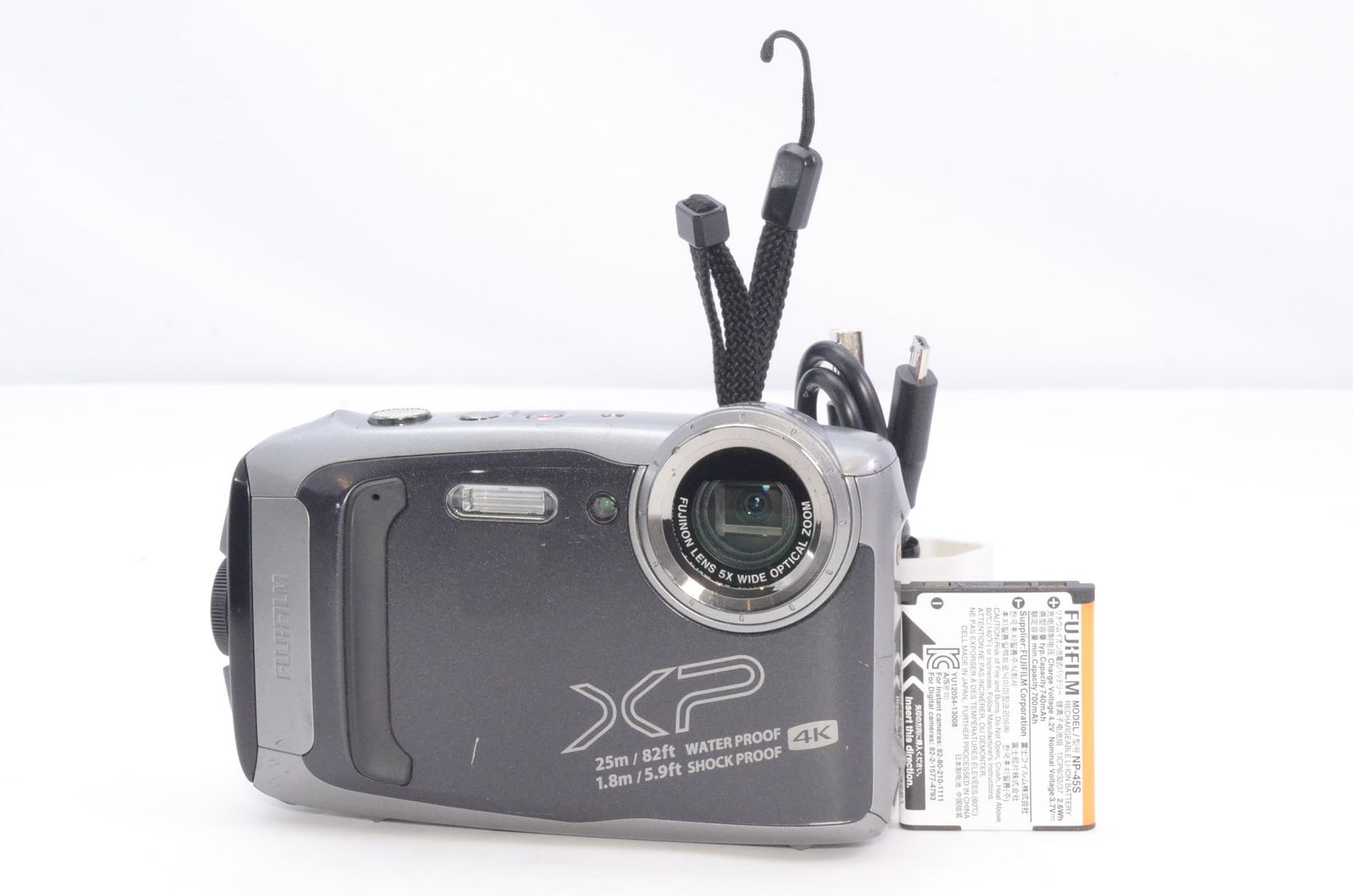 富士フイルム FUJIFILM 防水カメラ XP140 ダークシルバー FX-XP140DS