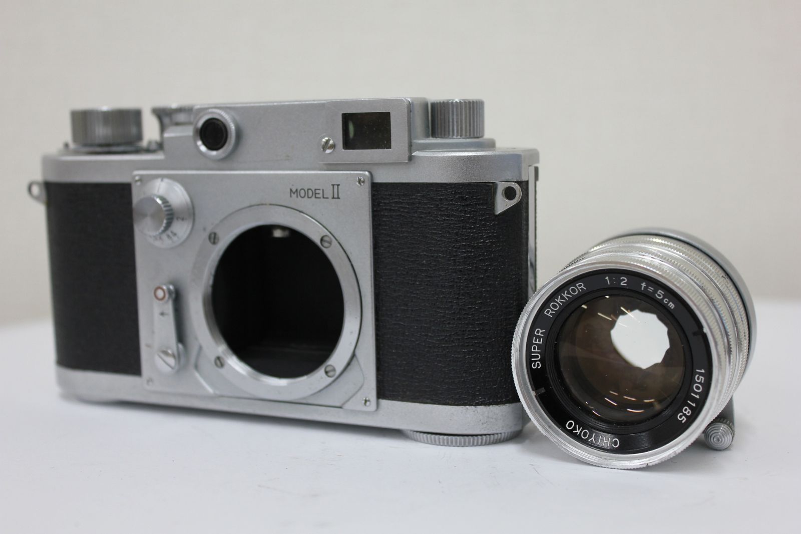 返品保証 ミノルタ Minolta-35 MODEL II SUPER ROKKOR 5cm F2 ボディレンズセット e3089