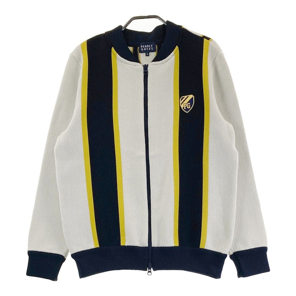 サイズ：4 PEARLY GATES パーリーゲイツ 長袖ニットジャケット