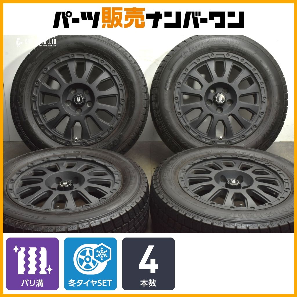 バリ溝 程度良好 LA STRADA AVENTURA 17in 7J 35 PCD110 グッドイヤー アイスナビ7 225 60R17 ジープ レネゲード コンパス チェロキー