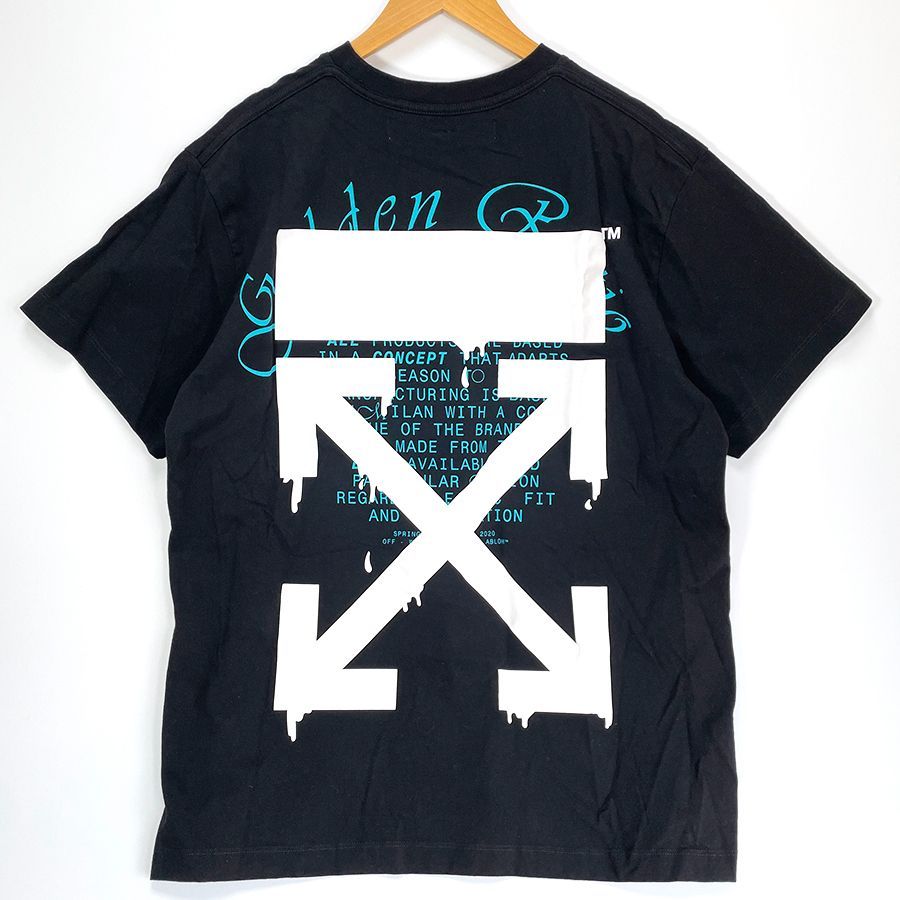 【OFF-WHITE】オーバーサイズTシャツ OFF-WHITE DRIPPING ARROWS オーバーサイズ Tシャツ