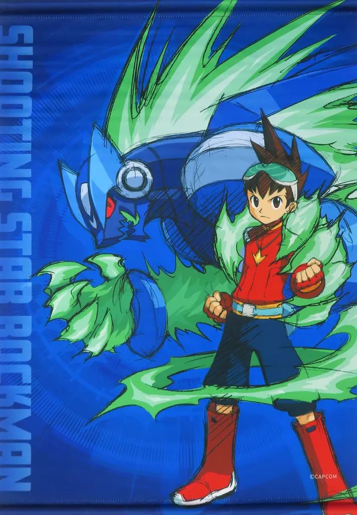 タペストリー 星河スバル＆ウォーロック B2タペストリー カプくじ 流星のロックマン くじ A-1賞