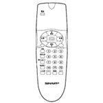 テレビ・映像機器 【】シャープ[SHARP] シャープ液晶テレビ用リモコン