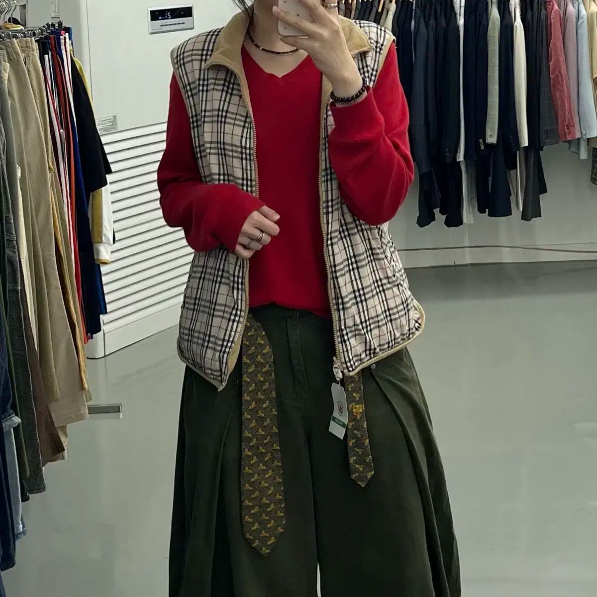 BURBERRY バーバリー チェック パターン ダウン ベスト