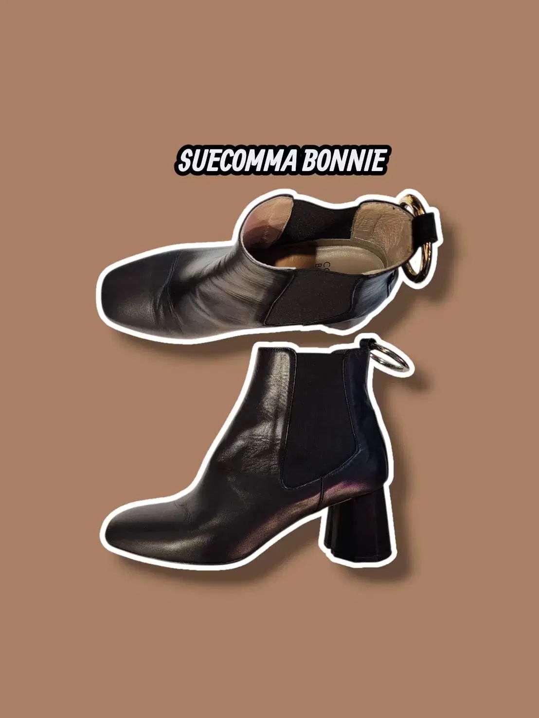 235 シューコンマボニー アンクルブーツ ブラック 1016