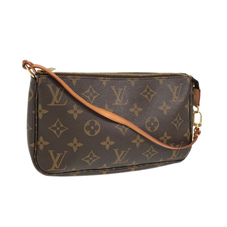 ルイ・ヴィトン LOUIS VUITTON モノグラム ポシェットアクセソワール M51980 ブラウン PVC アクセサリーポーチ ros【中古】  - メルカリ